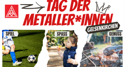 IG Metall Gelsenkirchen feiert Tag der Metallerinnen und Metaller
