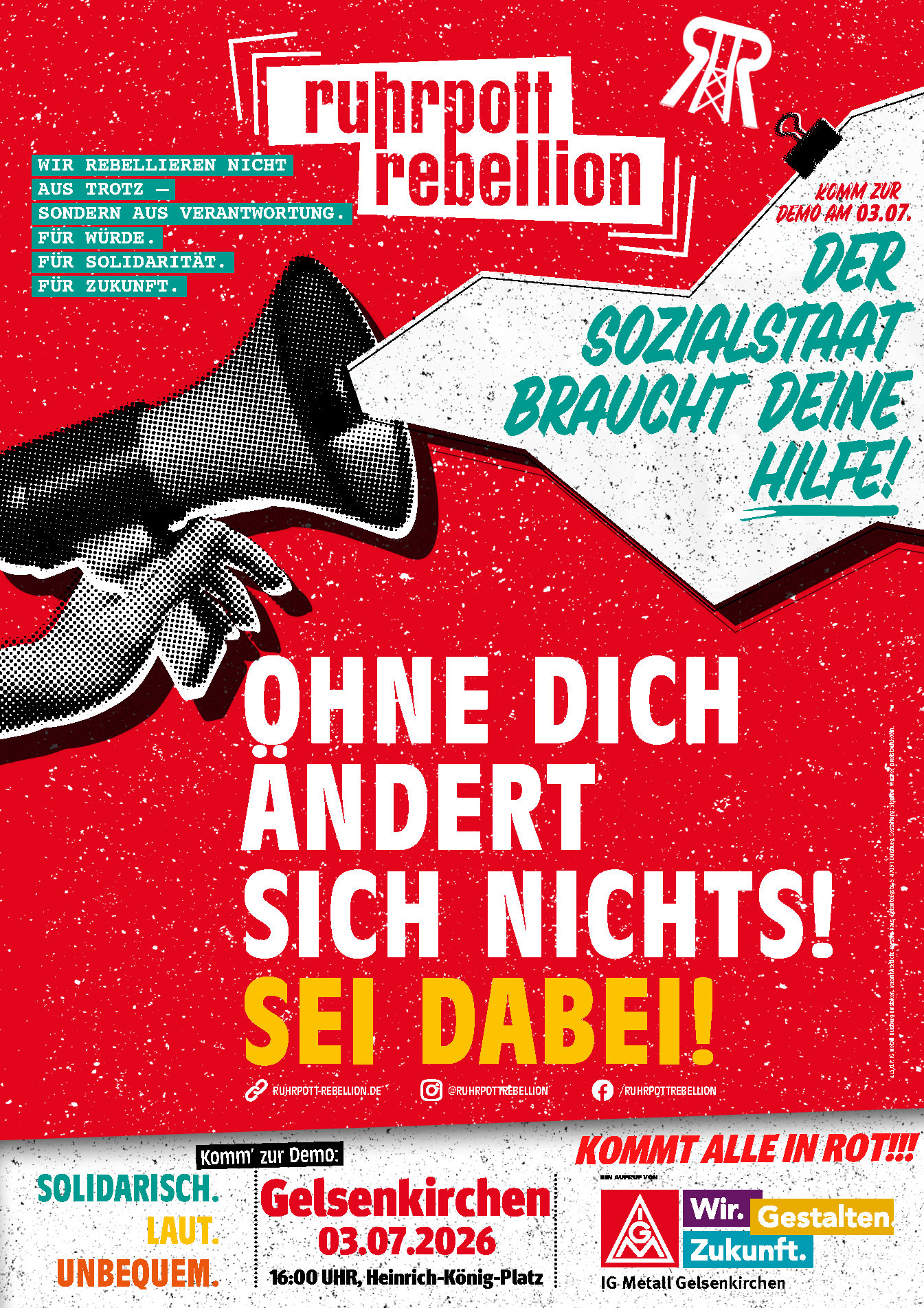 Ruhrpott-Rebellion am 03. Juli in Gelsenkirchen @ Heinrich-König-Platz
